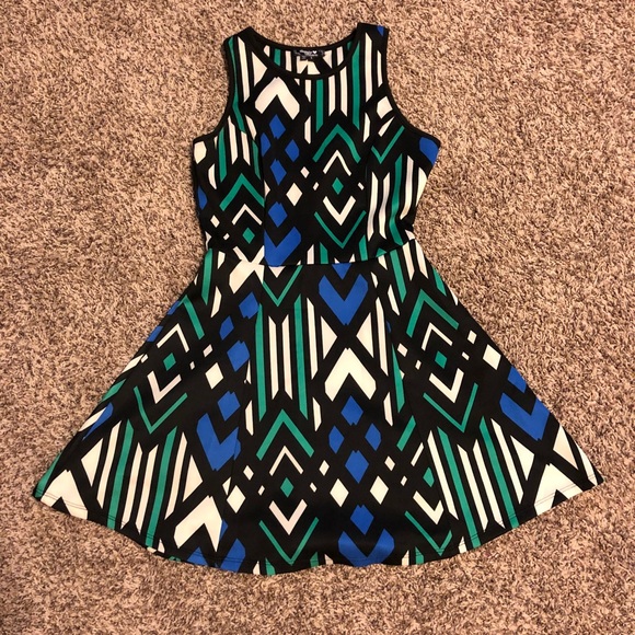 Sequin Hearts Dresses & Skirts - Sequin Hearts Geo Print Dress